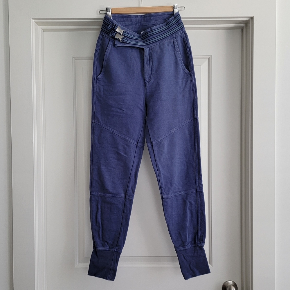 Free People Fp Movement Off Road Joggers Blue Galaxy Size XS fit sz S/M